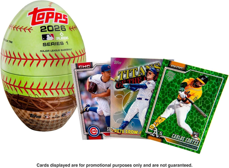 Topps 2026 Baseball Series 1 Easter Egg Tin - 1 Random Tin