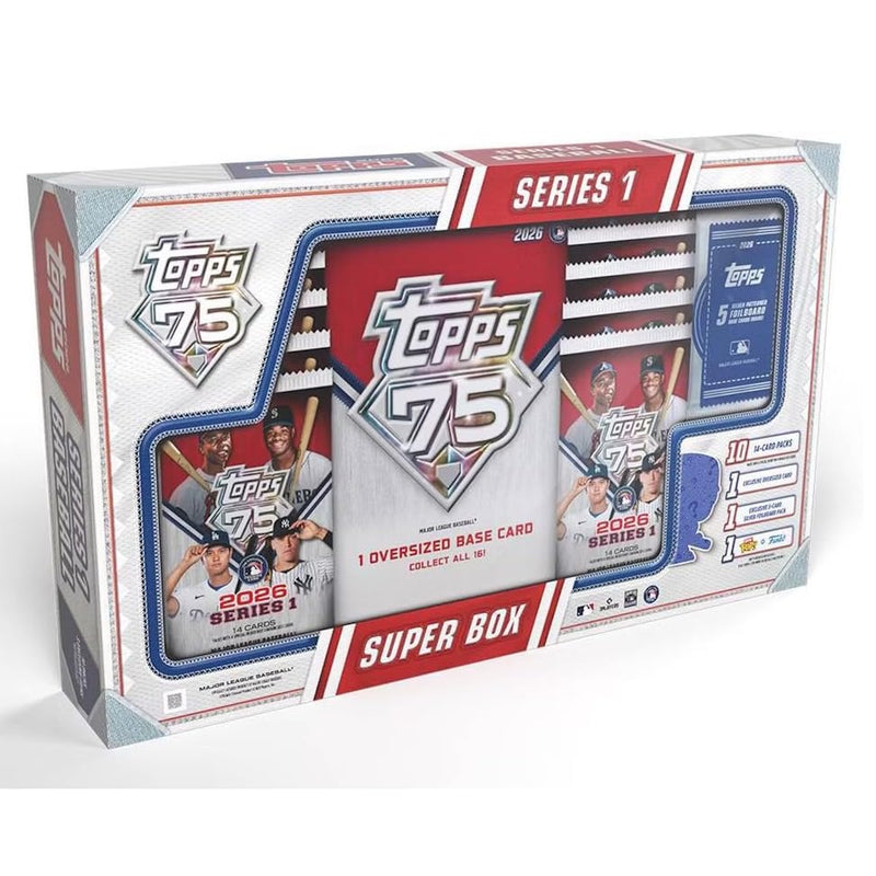 Topps 2026 Baseball Series 1 Super Box (10 Packs)