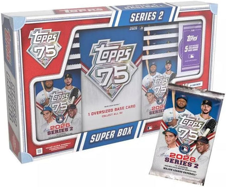 2026 Topps Baseball Series 2 Super Box - 10 Packs Sports Cards Topps