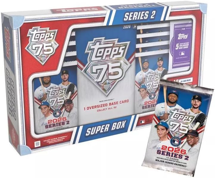 2026 Topps Baseball Series 2 Super Box - 10 Packs