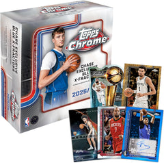 2025-26 Topps Chrome Basketball Mega Box - 7 Packs Sports Cards Topps
