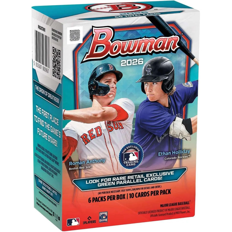 2026 Topps Bowman Baseball - Blaster Box (6 Packs)