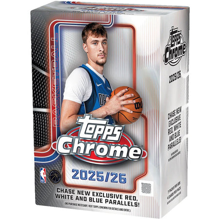 Topps Chrome Basketball 2025-26: Blaster Box - 7 Packs Sports Cards Topps