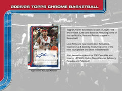 Topps Chrome Basketball 2025-26: Blaster Box - 7 Packs Sports Cards Topps