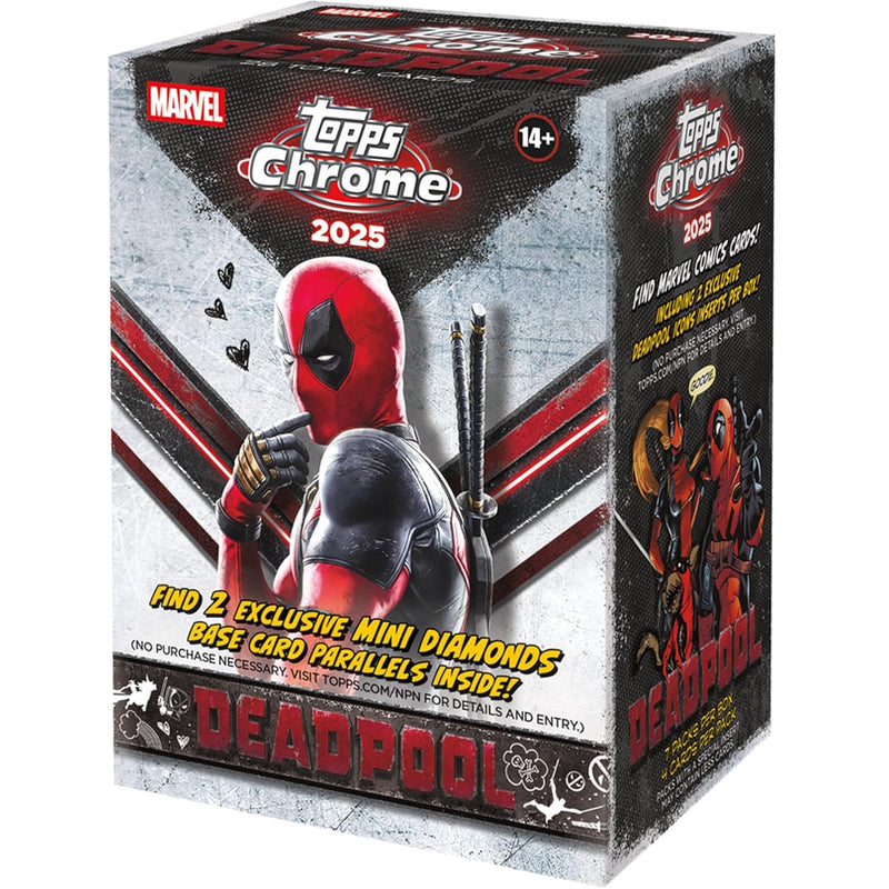 Topps Chrome: Deadpool Blaster Box (7 Packs) Trading Cards Topps