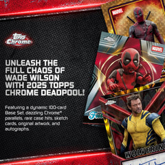 Topps Chrome: Deadpool Blaster Box (7 Packs) Trading Cards Topps