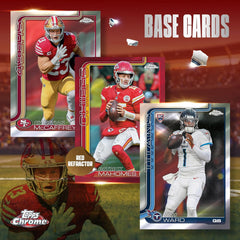 2025 Topps Chrome NFL - Blaster Box (28 Cards) Sports Cards Topps