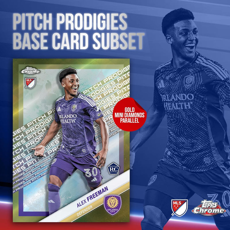Topps: 2025 Chrome MLS Soccer Blaster Box (7 Packs) Sports Cards Topps