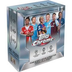 2025-26 Topps Chrome UEFA Club Competitions - Mega Box (7 Packs) Sports Cards Topps