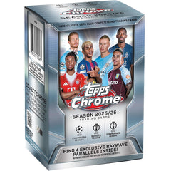 2025-26 Topps Chrome UEFA Club Competitions - Blaster Box (7 Packs) Sports Cards Topps