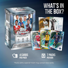 2025-26 Topps Chrome UEFA Club Competitions - Blaster Box (7 Packs) Sports Cards Topps