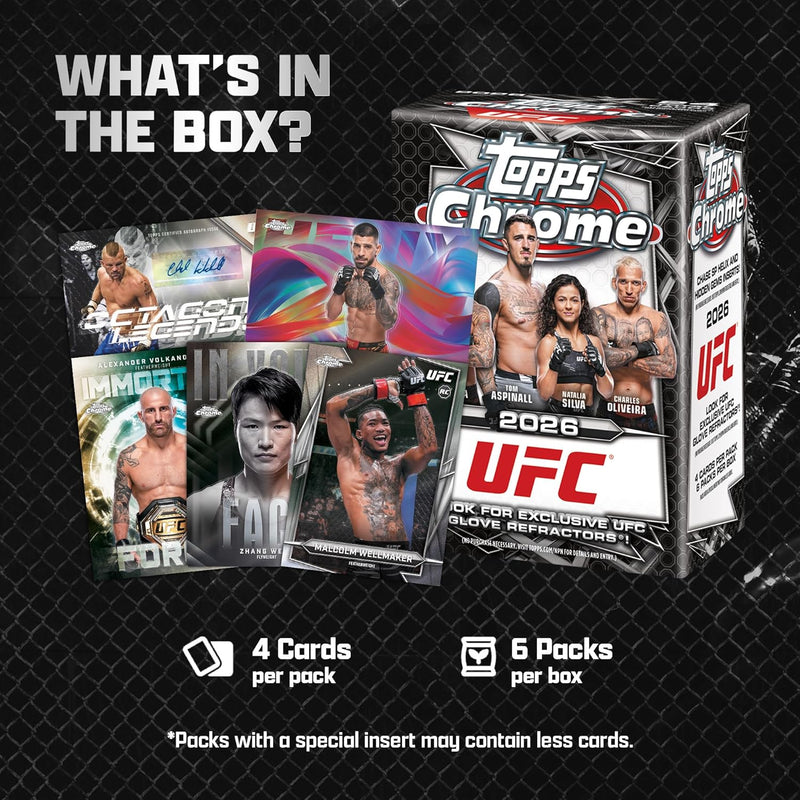 2026 Topps Chrome UFC - Blaster Box (24 Cards) Sports Cards Topps