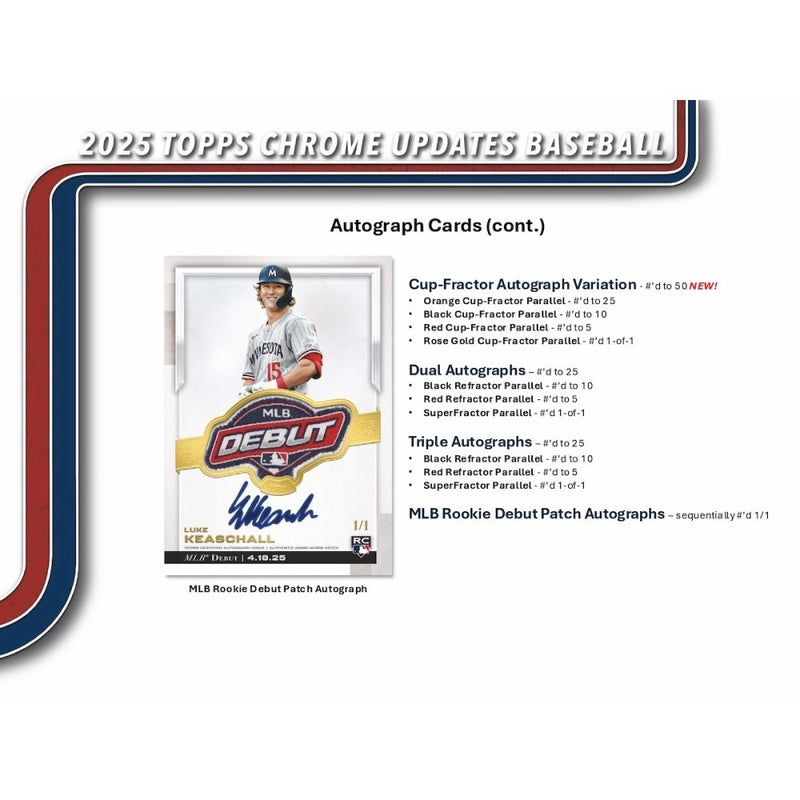 Topps Chrome Update Series Baseball 2025: Mega Box - 7 Packs Sports Cards Topps