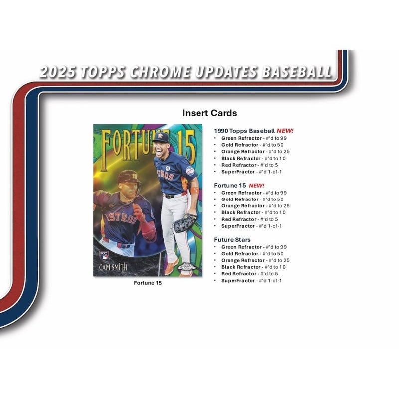 Topps Chrome Update Series Baseball 2025: Mega Box - 7 Packs Sports Cards Topps