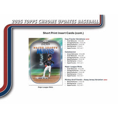 Topps Chrome Update Series Baseball 2025: Mega Box - 7 Packs Sports Cards Topps