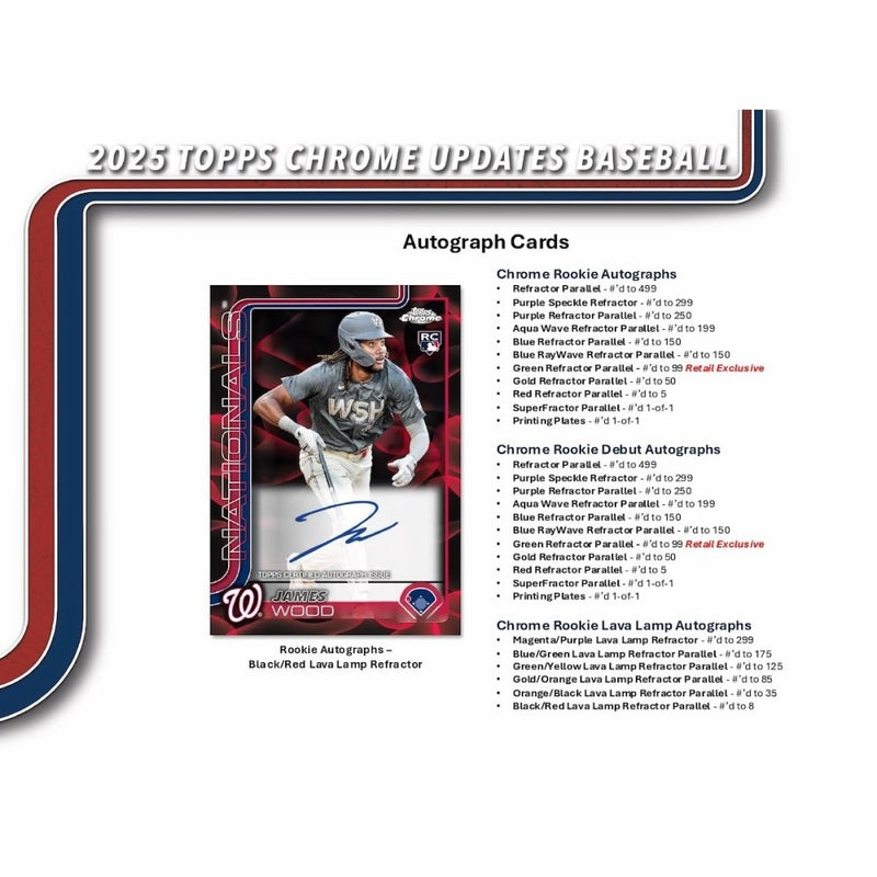 Topps Chrome Update Series Baseball 2025: Mega Box - 7 Packs Sports Cards Topps