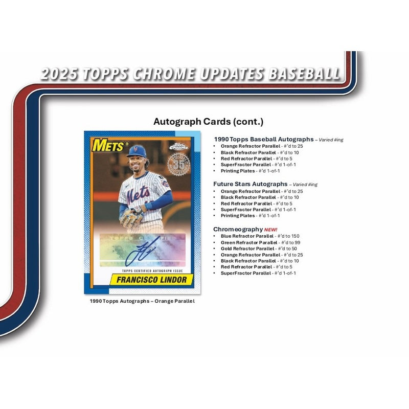 Topps Chrome Update Series Baseball 2025: Mega Box - 7 Packs Sports Cards Topps