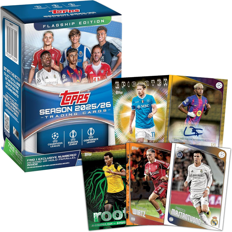 Topps 2025-26 UEFA Club Competitions Soccer Blaster Box - 7 Packs