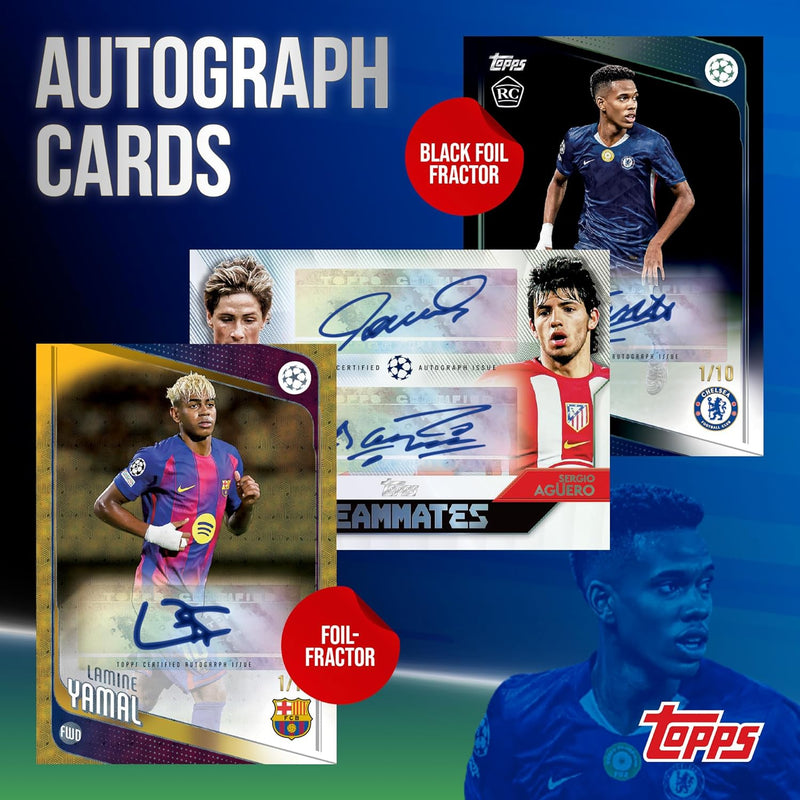 Topps 2025-26 UEFA Club Competitions Soccer Blaster Box - 7 Packs