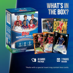 Topps 2025-26 UEFA Club Competitions Soccer Blaster Box - 7 Packs