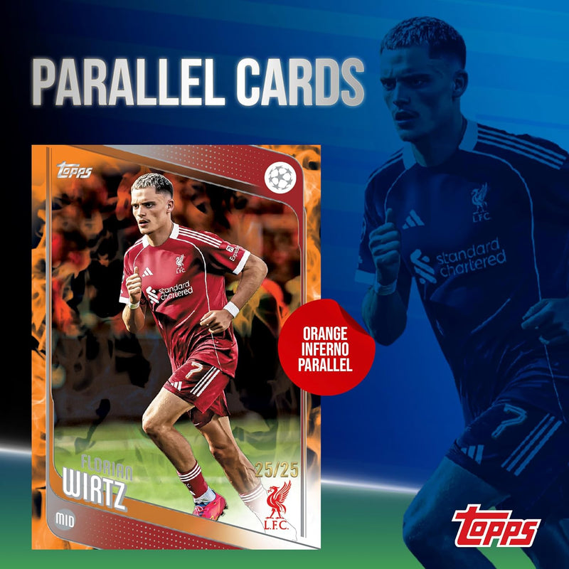 Topps 2025-26 UEFA Club Competitions Soccer Blaster Box - 7 Packs