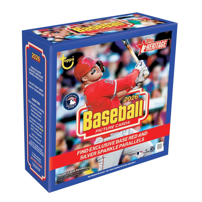 Topps: 2026 Heritage Baseball Mega Box (17 Packs) Sports Cards Topps