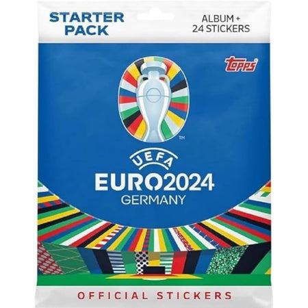 Topps Match Attix Euros 2024 Sticker Album Starter Pack Toys & Games Topps