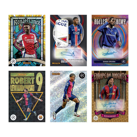 Topps Merlin UEFA Club Soccer 2024-2025 Blaster Box - 7 Packs Sports Cards Topps