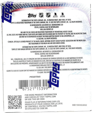 Topps 2025-26 NHL Hockey Sticker Collection Box (50 Packs)