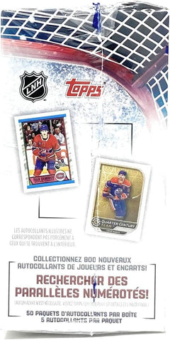Topps 2025-26 NHL Hockey Sticker Collection Box (50 Packs)