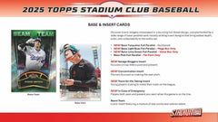 Topps: MLB 2025 Stadium Club Baseball Blaster Box  (8 packs)