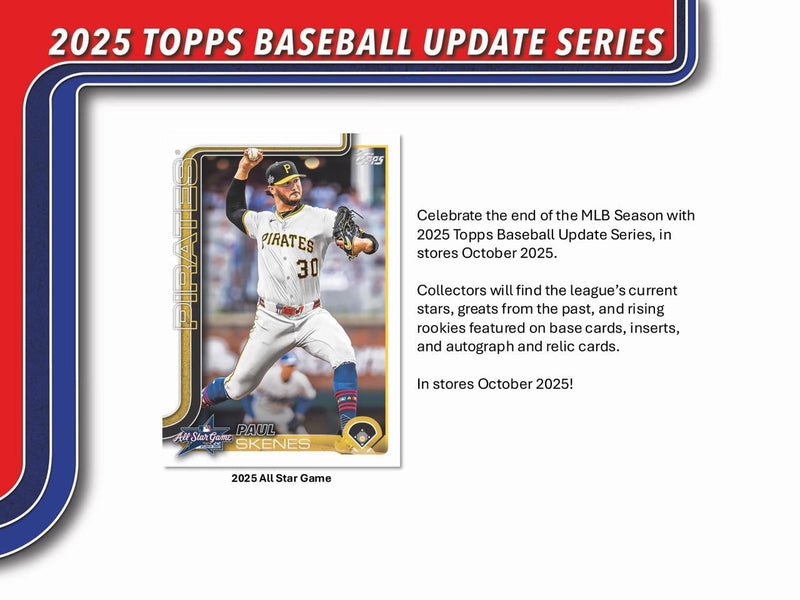 Topps 2025 Baseball Update Series Hanger Box Sports Cards Topps