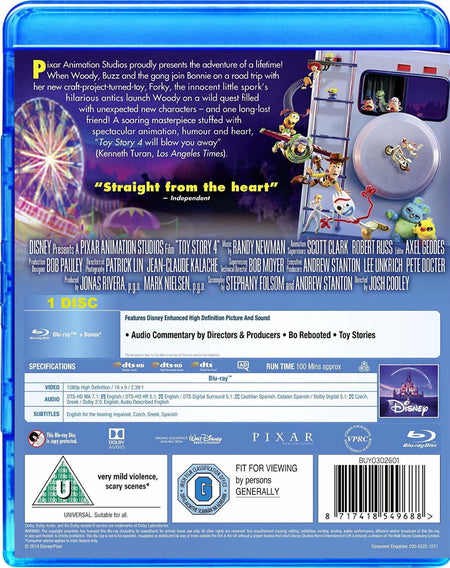 Toy Story 4 [Blu-Ray] Blu-Ray Movie Disney   