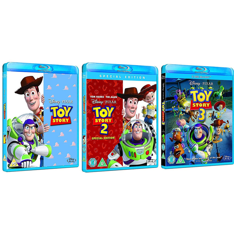 Disney Pixar's Toy Story 1 2 3 Trilogy Collection [Blu-Ray Movie Box Set] DVDs & Blu-Rays Disney