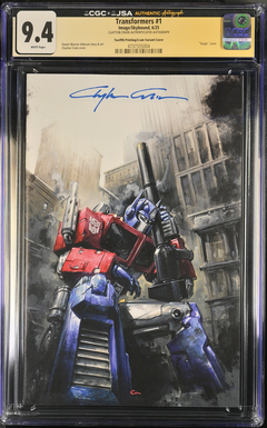 Transformers: #1 [Clayton Crain CGC 9.4 Exclusive Signed 12th print] 2025