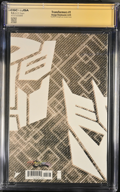 Transformers: #1 [Clayton Crain CGC 9.4 Exclusive Signed 12th print] 2025