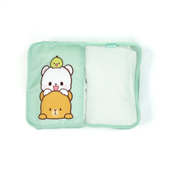 Travel Packing Cubes Set Travel Accessories Milk Mocha Bear