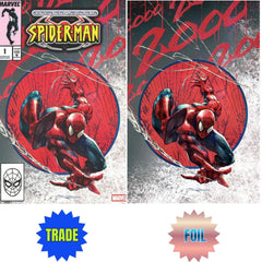 Ultimate Spider-Man: #1 [Ivan Tao Virgin Foil & Trade Combo Shopville Exclusive Todd McFarlane Homage] 2025 Comics Marvel Comics