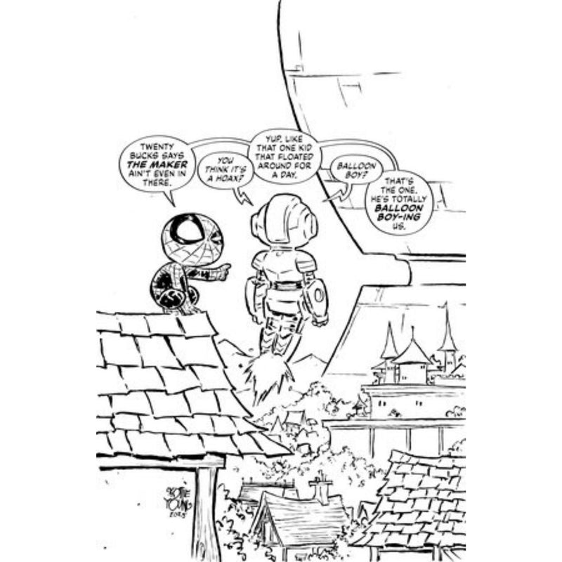 Ultimate Endgame: #1 [Skottie Young Black and White Virgin - 1:100] 2025 Comics Marvel Comics