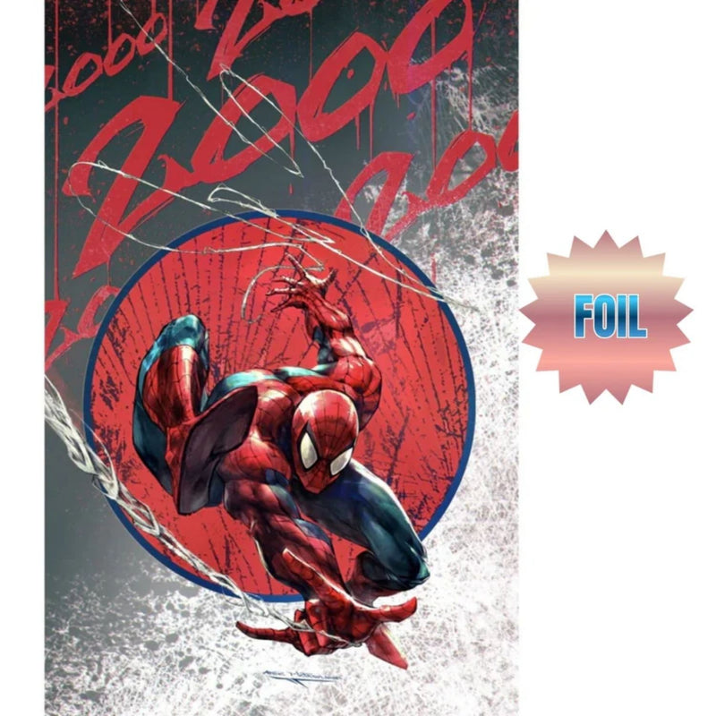 Ultimate Spider-Man: #1 [Ivan Tao Virgin Foil & Trade Combo Shopville Exclusive Todd McFarlane Homage] 2025 Comics Marvel Comics