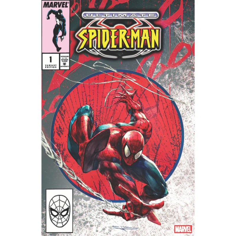 Ultimate Spider-Man: #1 [Ivan Tao Virgin Foil & Trade Combo Shopville Exclusive Todd McFarlane Homage] 2025 Comics Marvel Comics