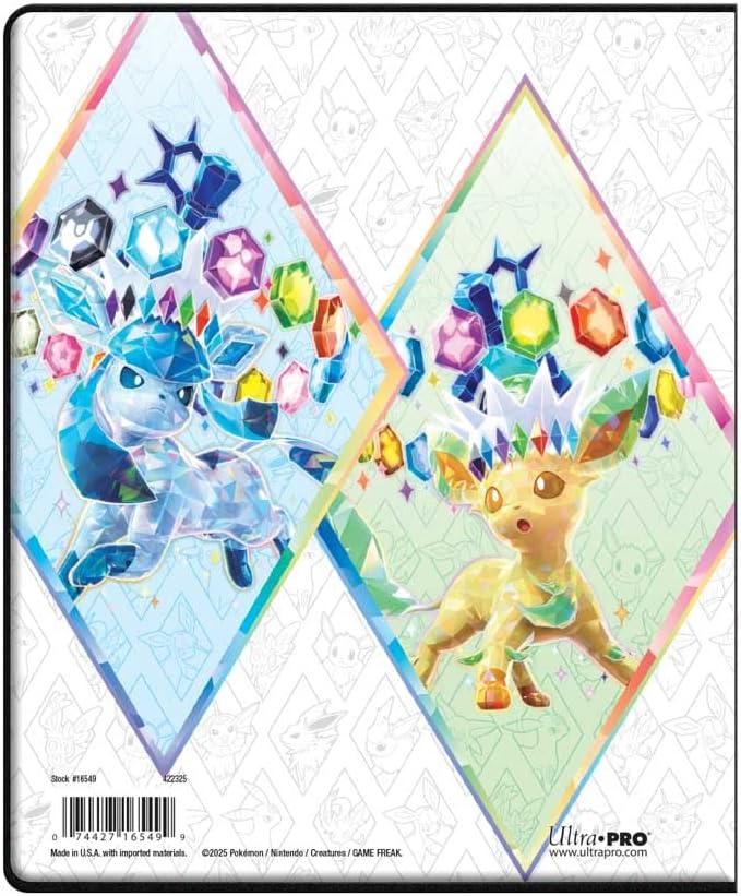 Ultra Pro Pokémon TCG Scarlet & Violet Prismatic Evolutions 4-Pocket Portfolio Card Game Accessories Ultra Pro