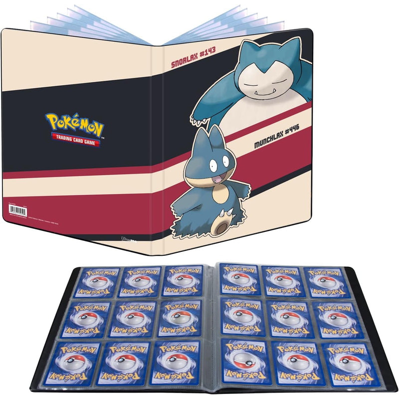Ultra Pro Pokemon TCG: Snorlax and Munchlax 9-Pocket Portfolio Card Game Accessories Ultra Pro