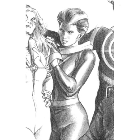 Uncanny X-Men: #20 [Alex Ross Virgin B&W Sketch - 1:100] 2024 Comics Marvel Comics