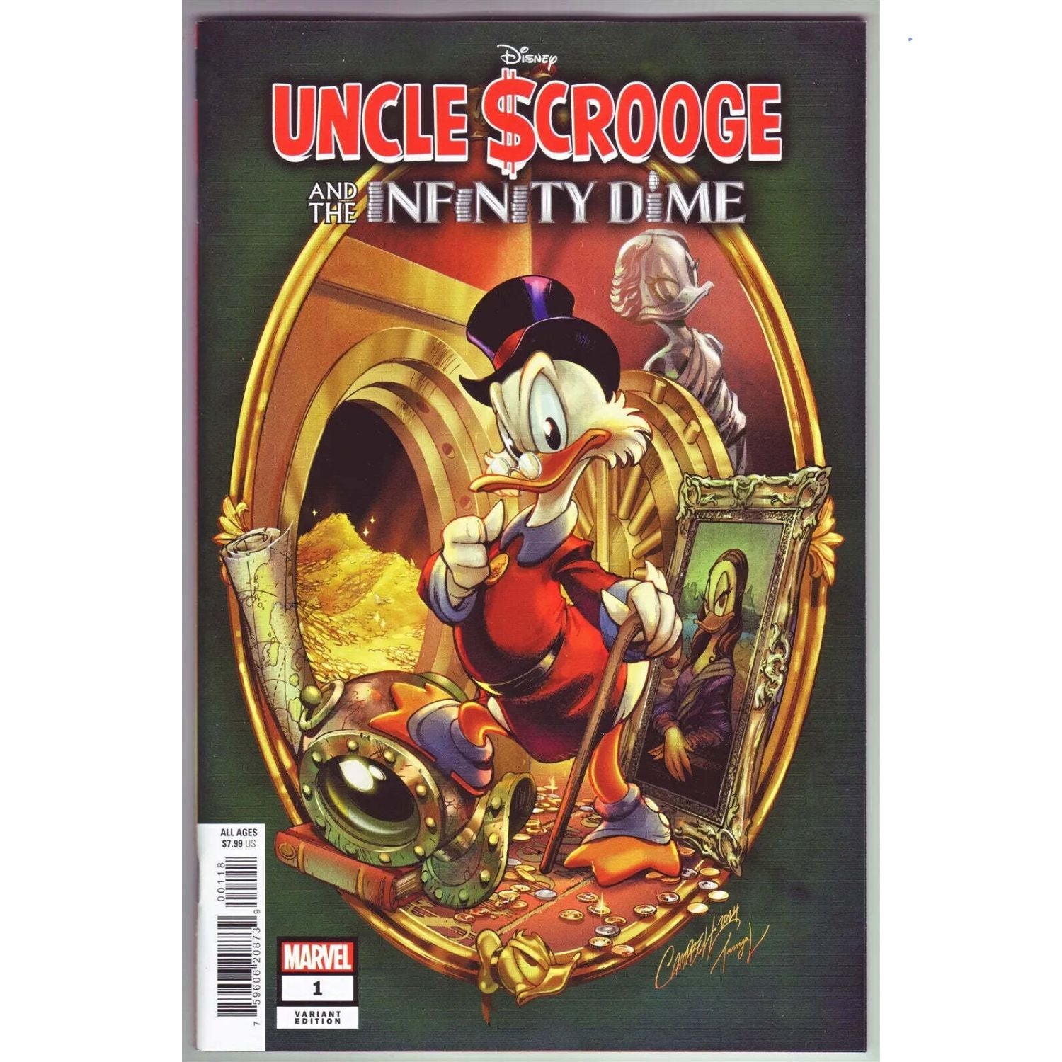 Uncle Scrooge and the Infinity Dime: #1 [J Scott Campbell 1:50] 2024 Comics Marvel Comics