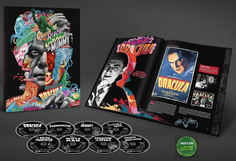 Universal Classic Monsters Limited Edition Collection [Blu-Ray + 4K UHD] + Digital Blu-Ray 4K Movie Universal   