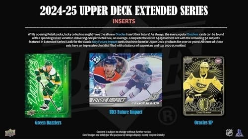 Upper Deck 2024-25 Extended Series Hockey Blaster Box Card Game Upper Deck