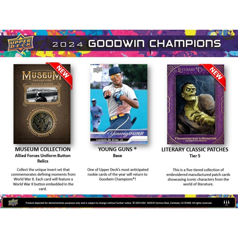 Upper Deck: 2024 Goodwin Champions Blaster Box - 6 Packs + Bonus Pack Sports Cards Upper Deck