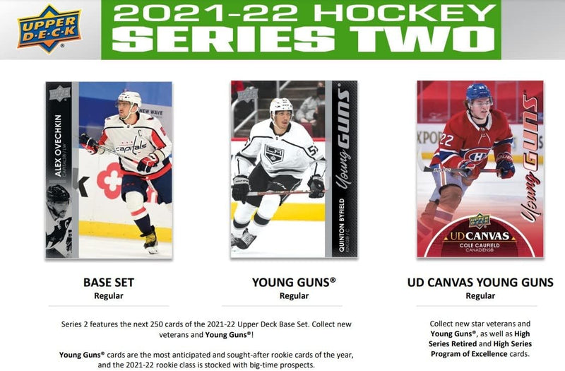 2021-22 Upper Deck Series 2 Hockey - Blaster Box (48 Cards) Sports Cards Upper Deck