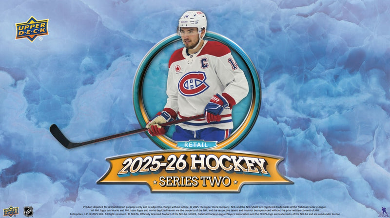 Upper Deck 2025-26 Series 2 Hockey Retail Booster Pack Sports Cards Upper Deck